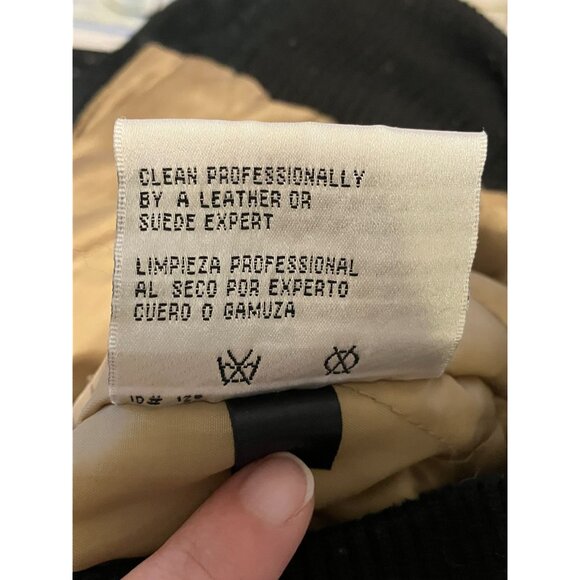 VTG Pittsburgh Penguins Suede Jacket L Bomber Letterman G-III Sports Carl Banks - Picture 13 of 16